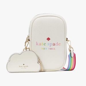 Kate Spade Rainbow Pride North South Phone Crossbody w/ Cloud Coin Purse